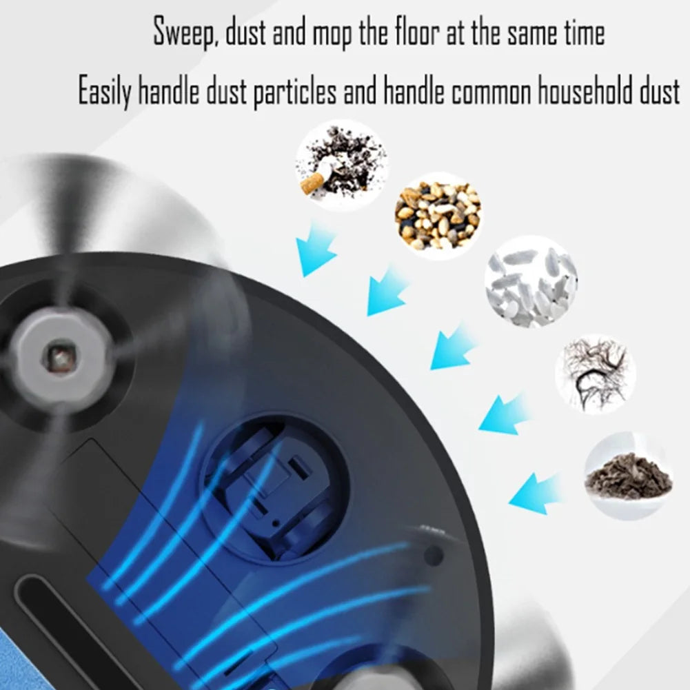 3-in-1 Robot Vacuum Cleaner Intelligent Sweeping Robot Household Mini Vacuum Cleaner Dust Sweeping Mopping for Home Floor Carpet