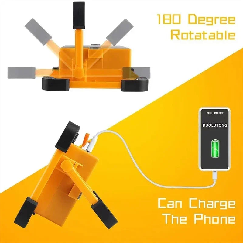 Solar LED Light Portable Waterproof Street Lamp For Outdoor Lighting And Security