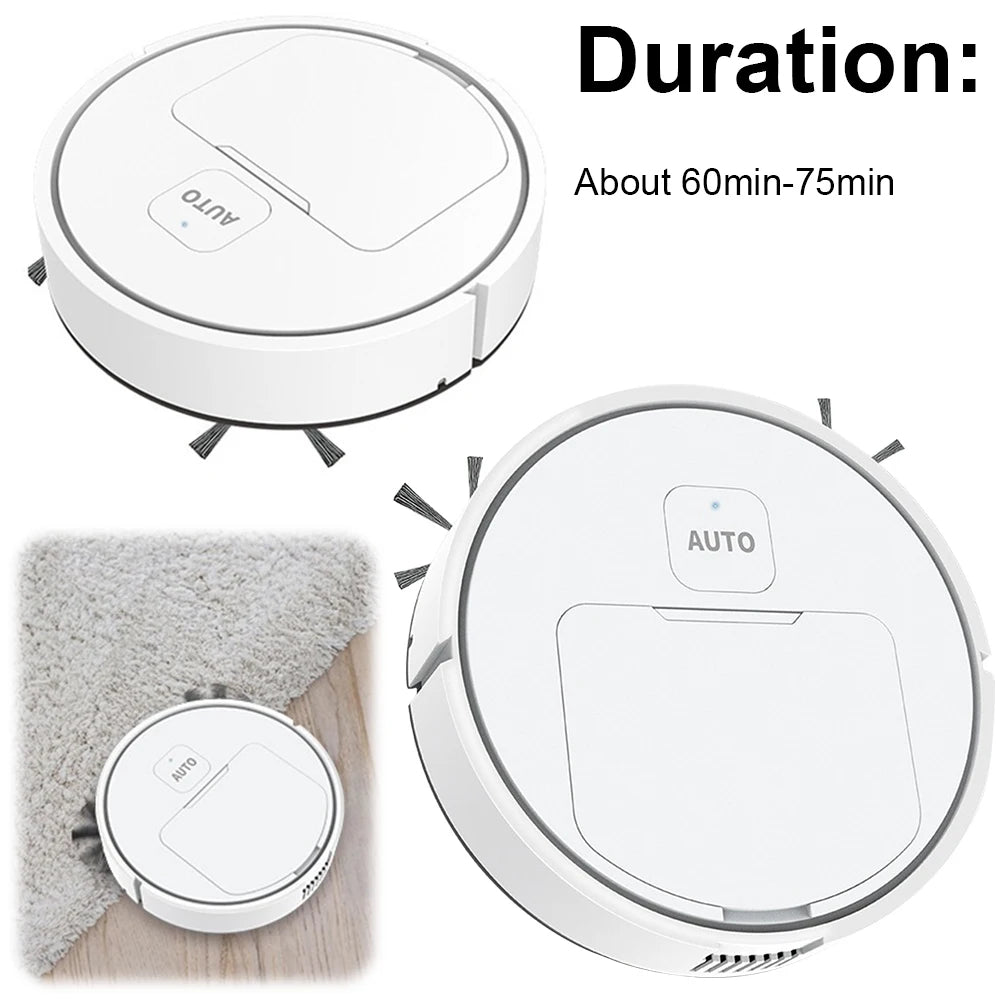 3-in-1 Robot Vacuum Cleaner Intelligent Sweeping Robot Household Mini Vacuum Cleaner Dust Sweeping Mopping for Home Floor Carpet