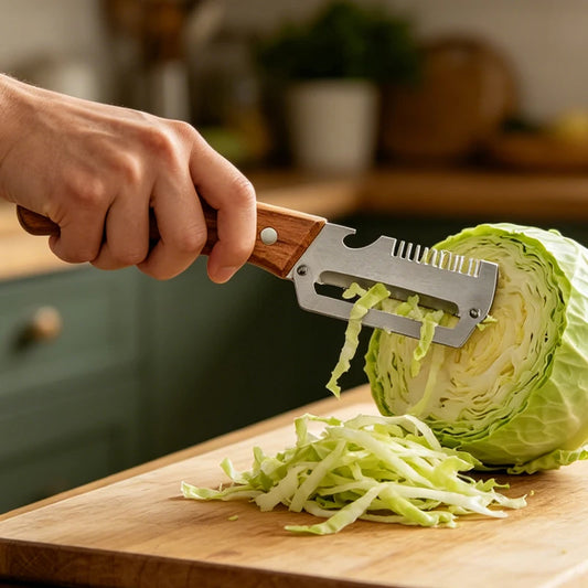 3 In 1 Peeler Knife Stainless Steel - Kitchen Tool Designed For Food Preparation And Daily Cooking Routine