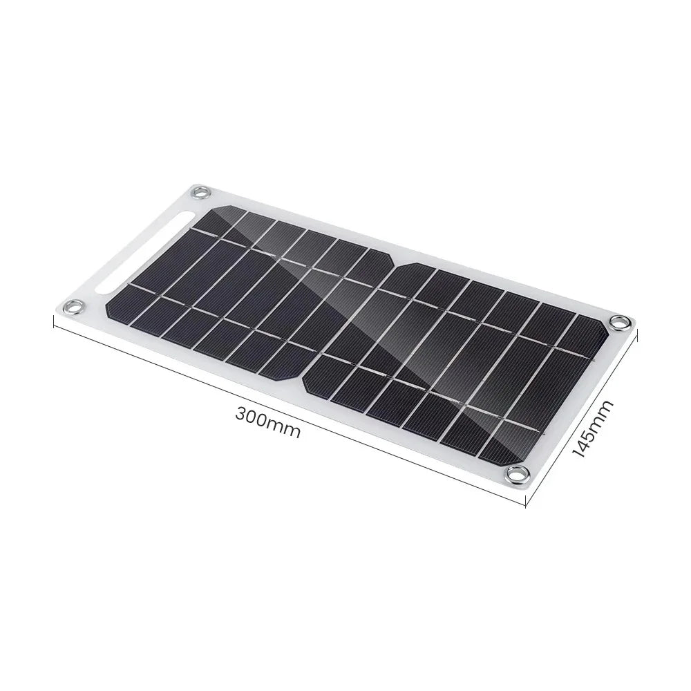 New 6W USB solar panel for outdoor mobile phone charging, power bank for camping, photovoltaic panel