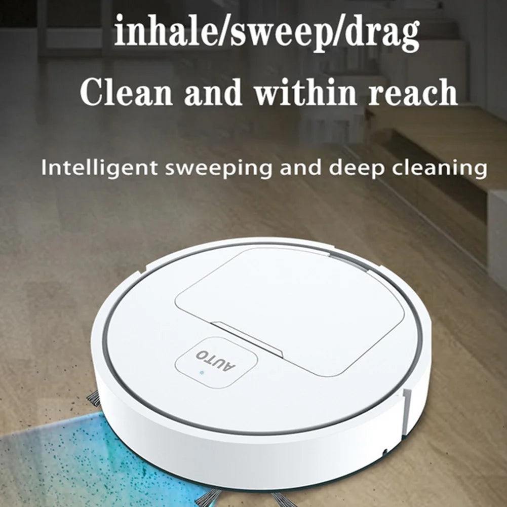 3-in-1 Robot Vacuum Cleaner Intelligent Sweeping Robot Household Mini Vacuum Cleaner Dust Sweeping Mopping for Home Floor Carpet