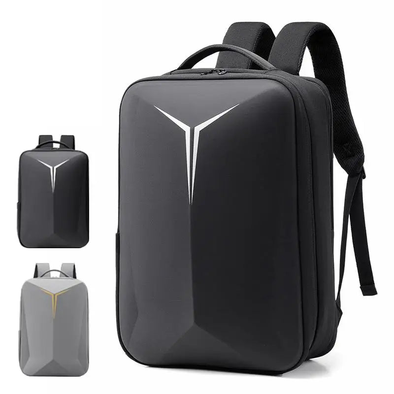 New Men's Backpack High-end Sense Fashion Travel Hard Shell Backpack Commuter Computer Bag Lightweight Large Capacity School Bag