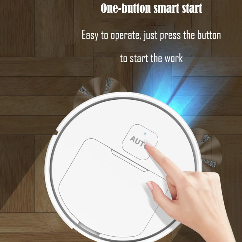 3-in-1 Robot Vacuum Cleaner Intelligent Sweeping Robot Household Mini Vacuum Cleaner Dust Sweeping Mopping for Home Floor Carpet