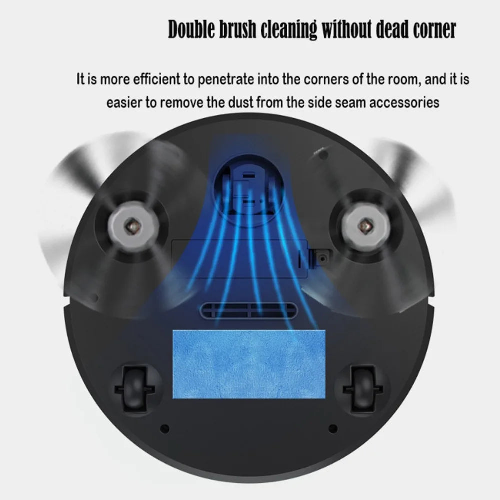 3-in-1 Robot Vacuum Cleaner Intelligent Sweeping Robot Household Mini Vacuum Cleaner Dust Sweeping Mopping for Home Floor Carpet