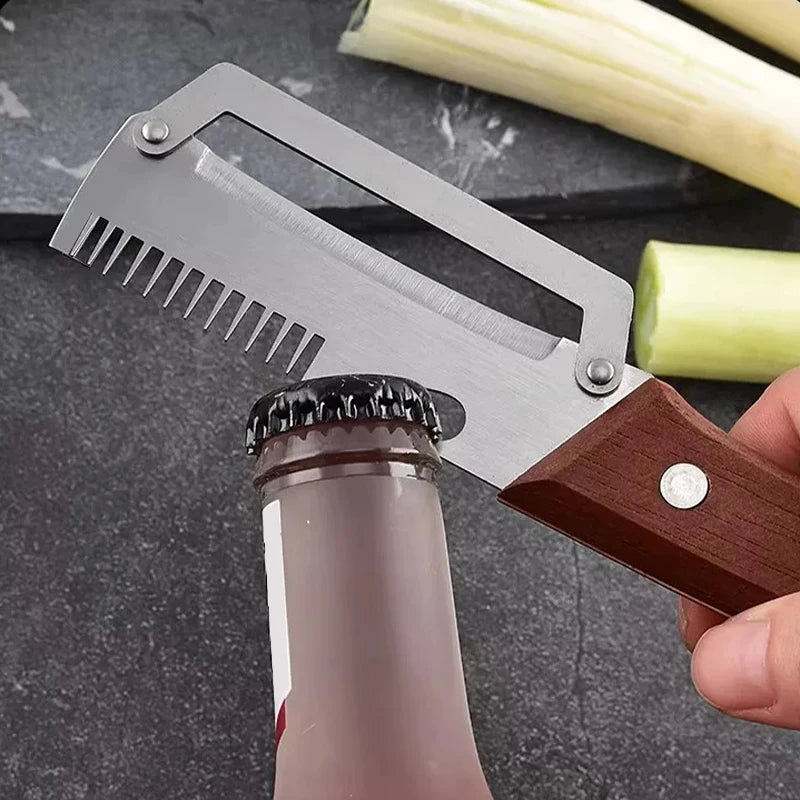 3 In 1 Peeler Knife Stainless Steel - Kitchen Tool Designed For Food Preparation And Daily Cooking Routine