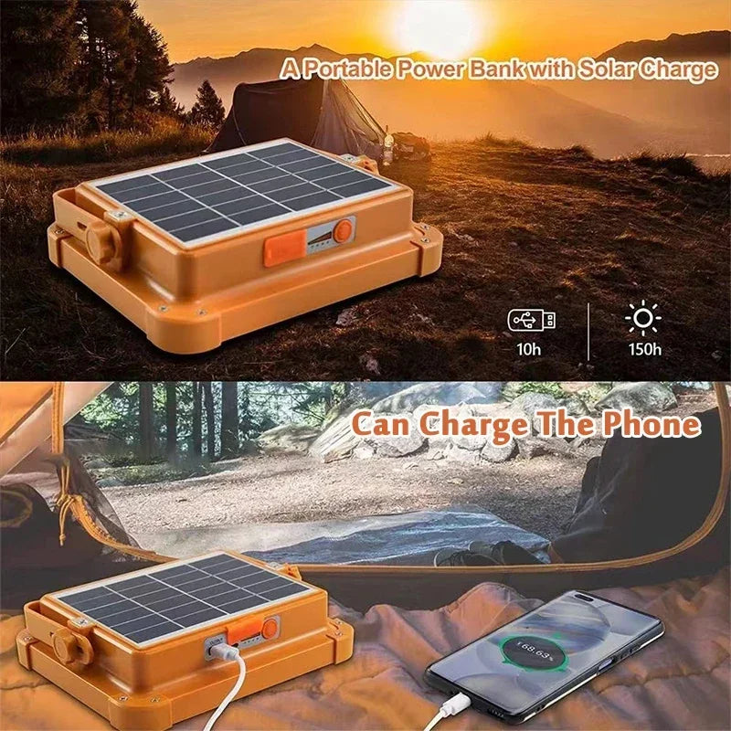Solar LED Light Portable Waterproof Street Lamp For Outdoor Lighting And Security