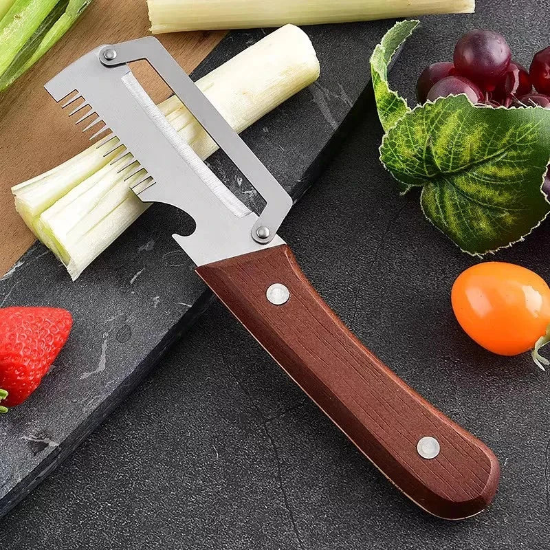 3 In 1 Peeler Knife Stainless Steel - Kitchen Tool Designed For Food Preparation And Daily Cooking Routine